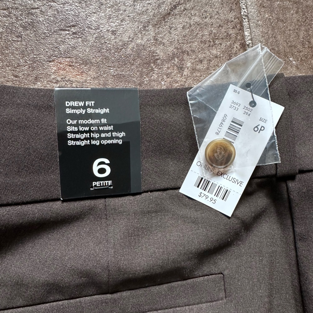 NWT The Limited Drew Fit 6 Petite Dress Pants - Picture 2 of 5